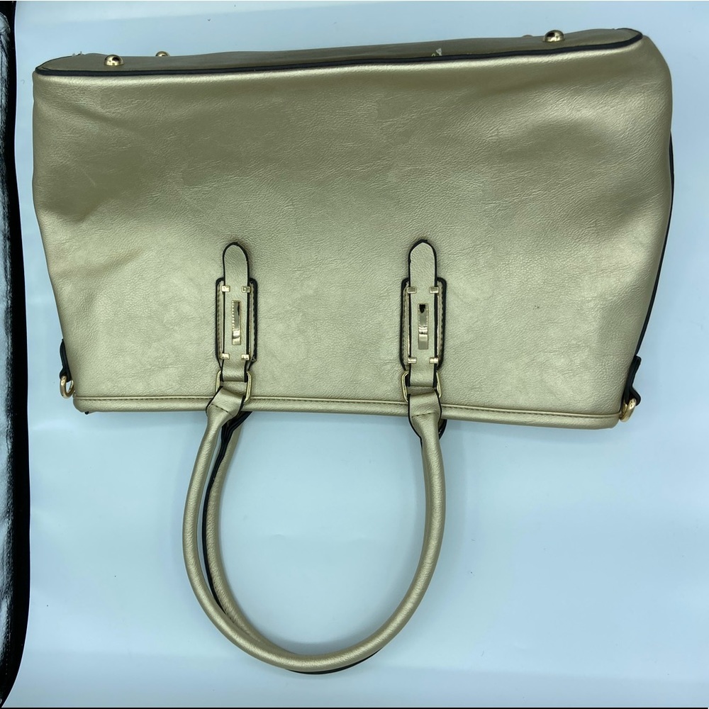 Gold Metallic Tote
